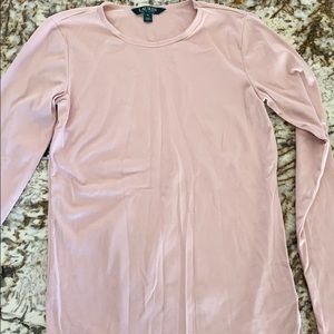 Pink Lauren by Ralph Lauren fitted long sleeve